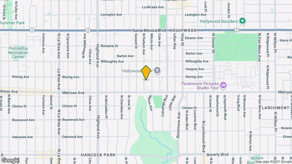 742 N Hudson Ave, Unit #1 Mapa y Detalles de la Ubicación