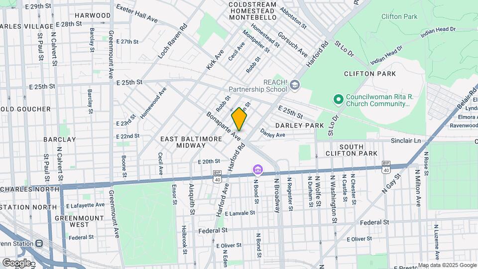 1302 Bonaparte Ave Map and Location Details