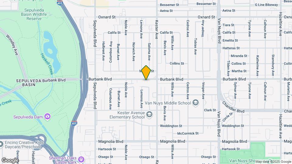 14942 Burbank Blvd Mapa y Detalles de la Ubicación