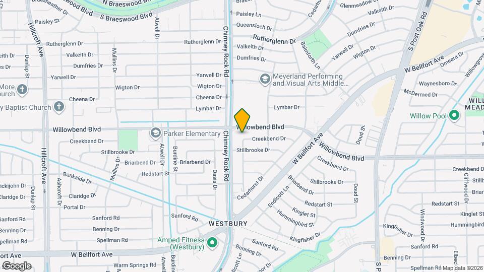 5338 Creekbend Dr Map and Location Details