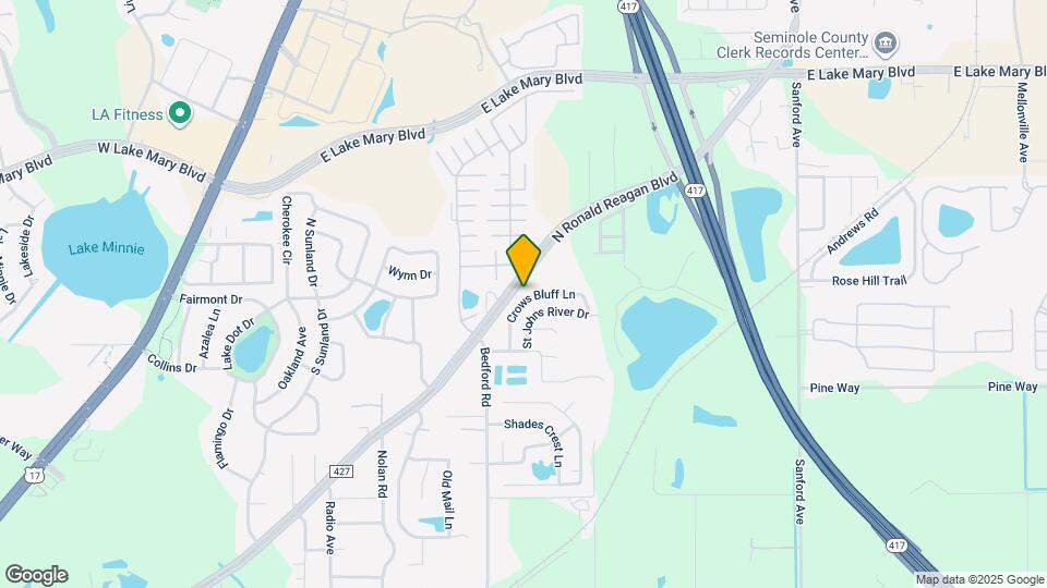 838 Crows Bluff Ln Map and Location Details