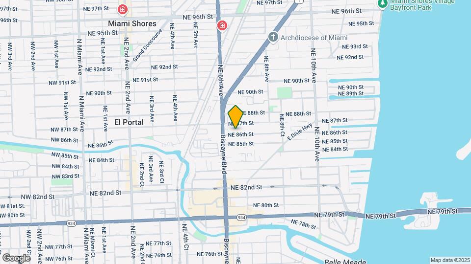 651 NE 86th St-Unit -Apt 1 Map and Location Details