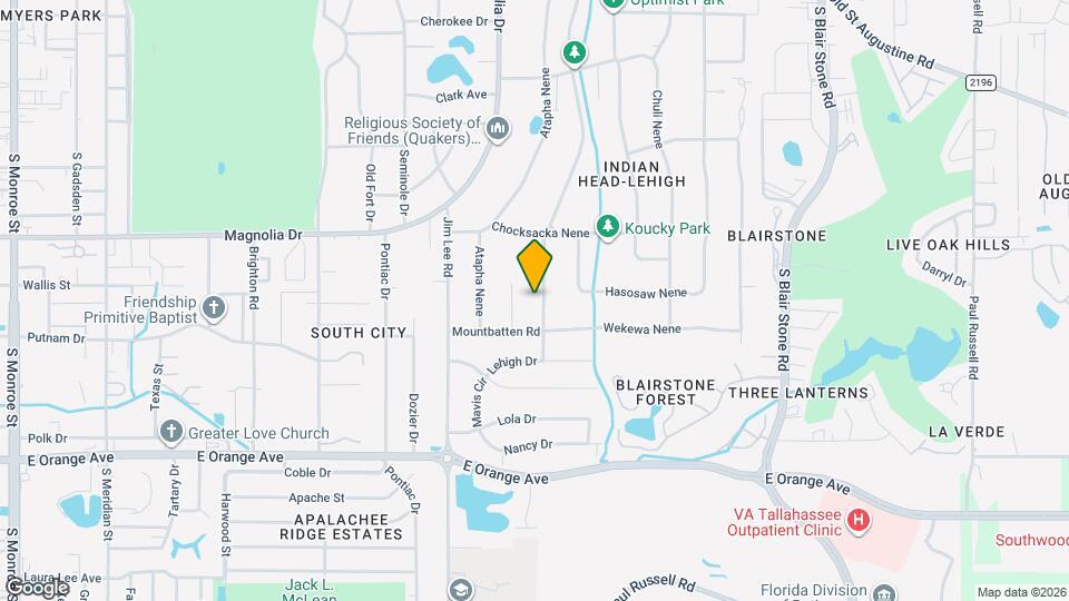2306 W Indianhead Dr Map and Location Details