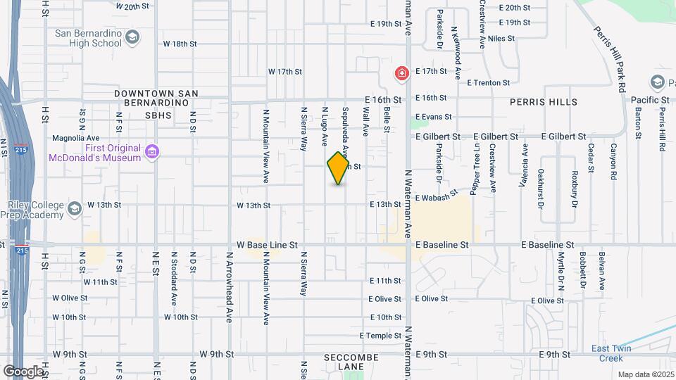 1334 Sepulveda Ave Mapa y Detalles de la Ubicación