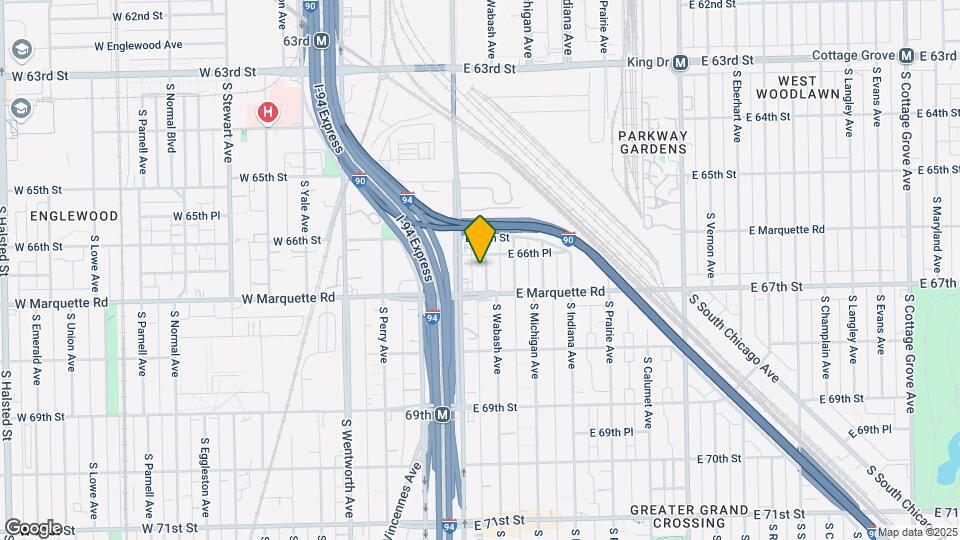 6646 S Wabash Ave-Unit -2 Map and Location Details