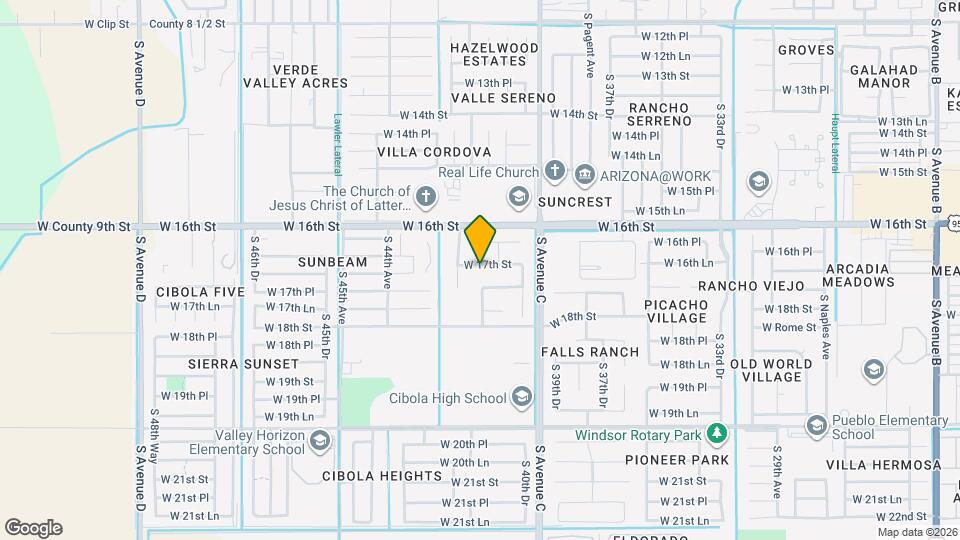 4157 W 17th St Map and Location Details