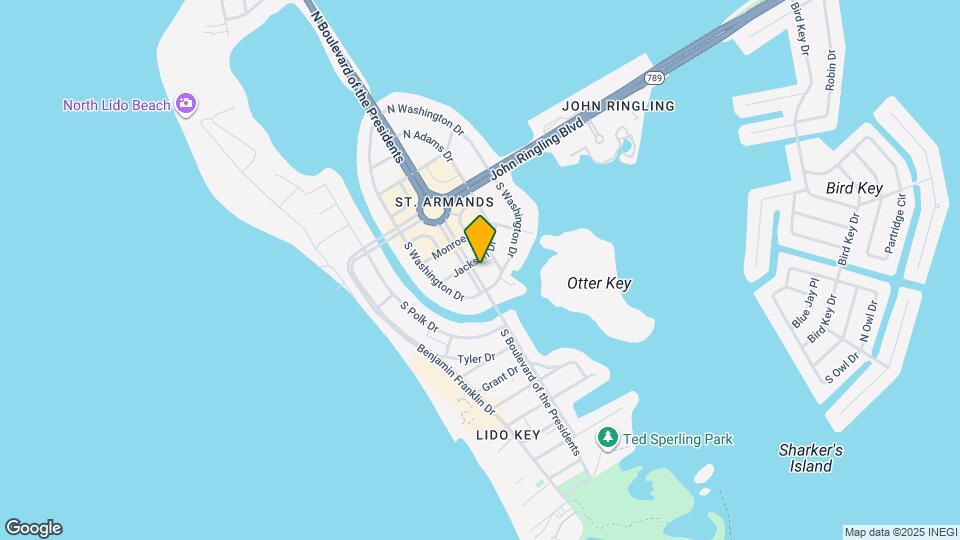 223 S Boulevard of the Presidents Map and Location Details