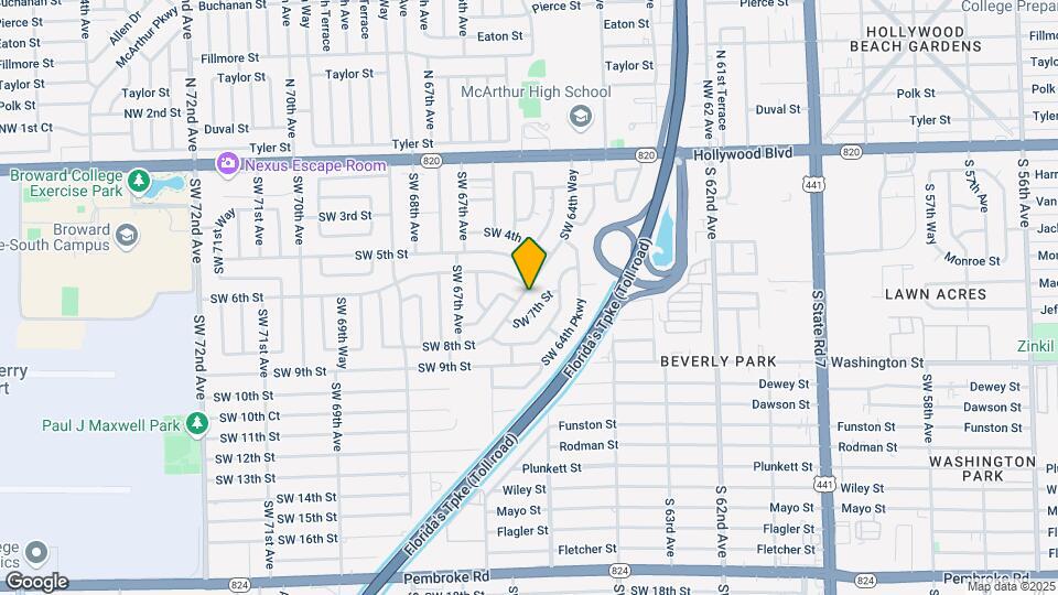 611 SW 64th Way Map and Location Details