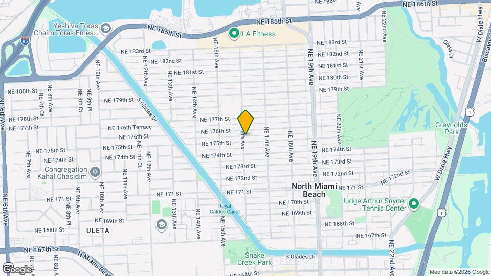 1601 NE 175th St Map and Location Details