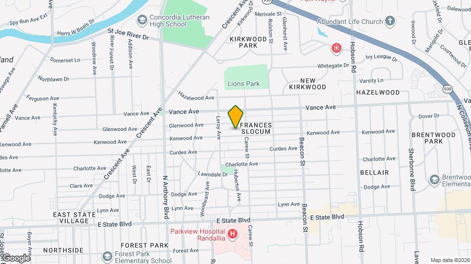 2307 Kenwood Ave Map and Location Details