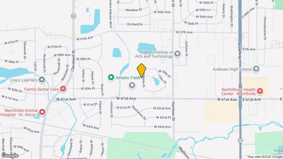 5994 Fillmore Pl Map and Location Details