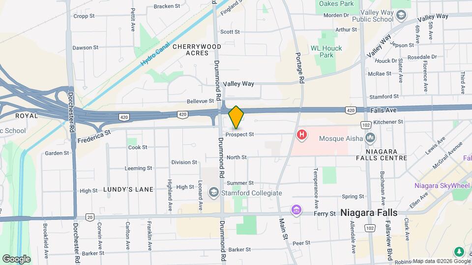 6133 Prospect St, Unit Upper Map and Location Details