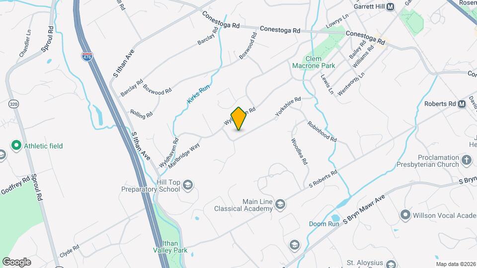 412 Yorkshire Rd Map and Location Details