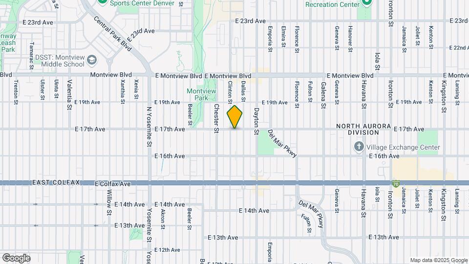 9504 E 17th Ave Map and Location Details
