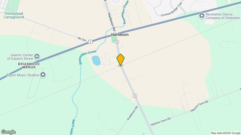 18782 Harbeson Rd Map and Location Details