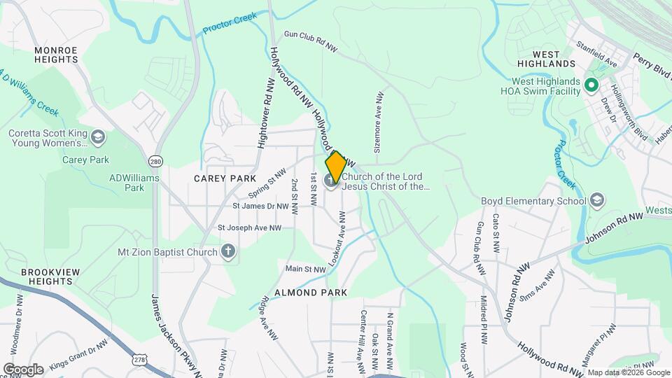 1400 North Ave NW Map and Location Details