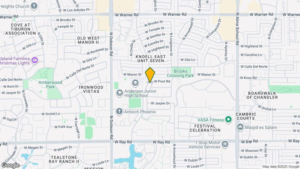 1360 N Brentwood Pl Map and Location Details