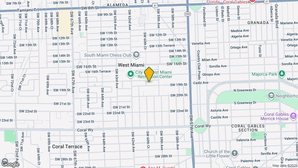 6021 SW 19th St Map and Location Details