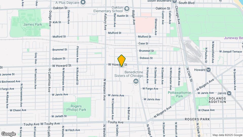 7551 N Oakley Ave Map and Location Details
