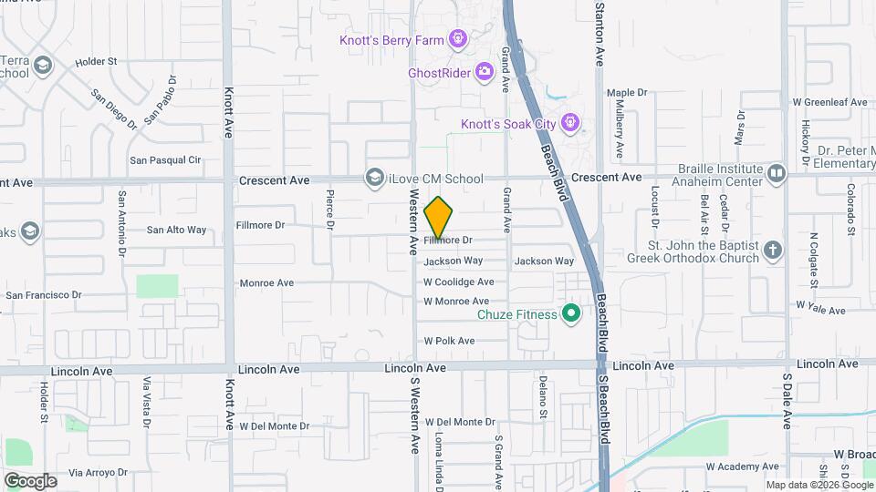 7566 Fillmore Dr Map and Location Details