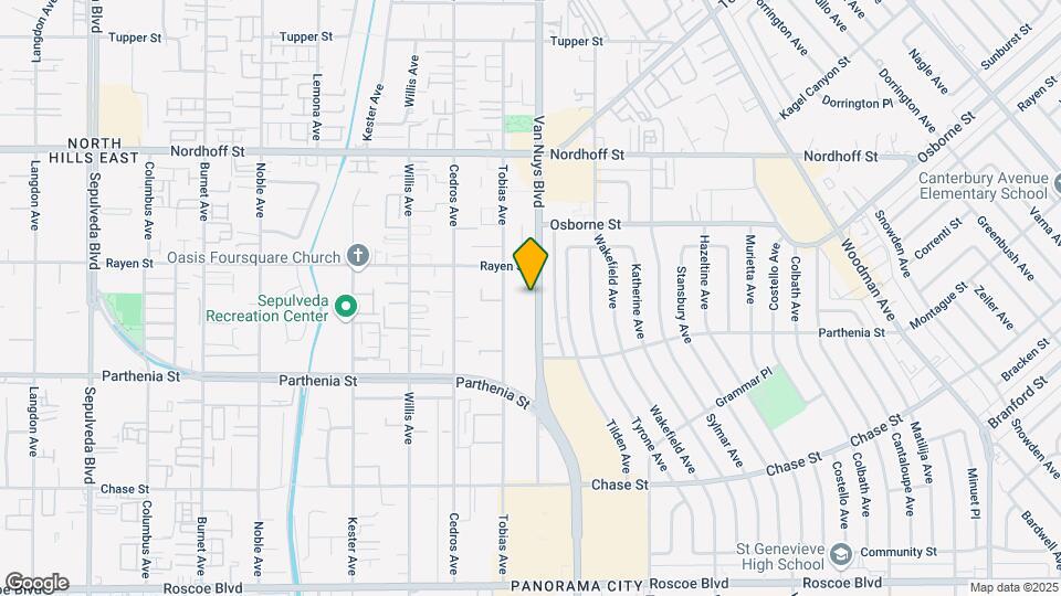 8827 Van Nuys Blvd, Unit 101 Map and Location Details