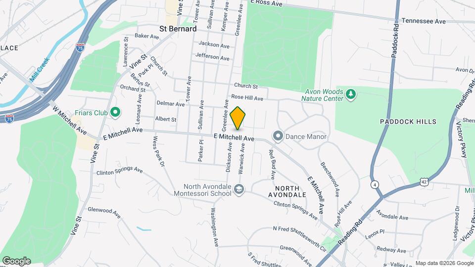 538 E Mitchell Ave Map and Location Details