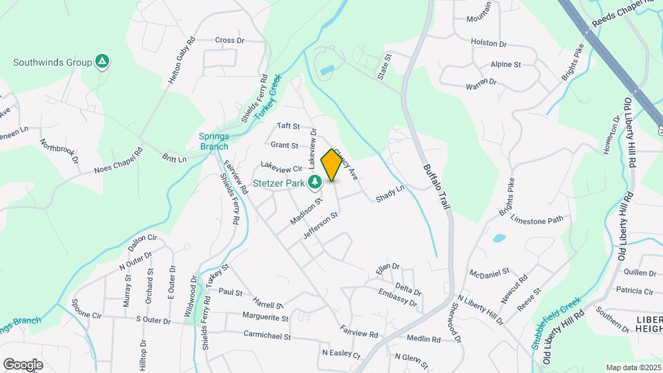 1617 Jefferson St Map and Location Details