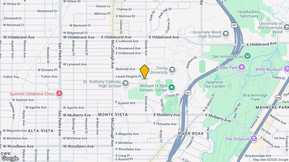 401 Shook Ave Map and Location Details