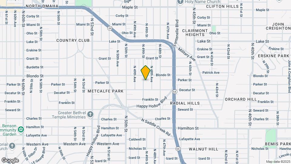 1823 N 49th St Map and Location Details