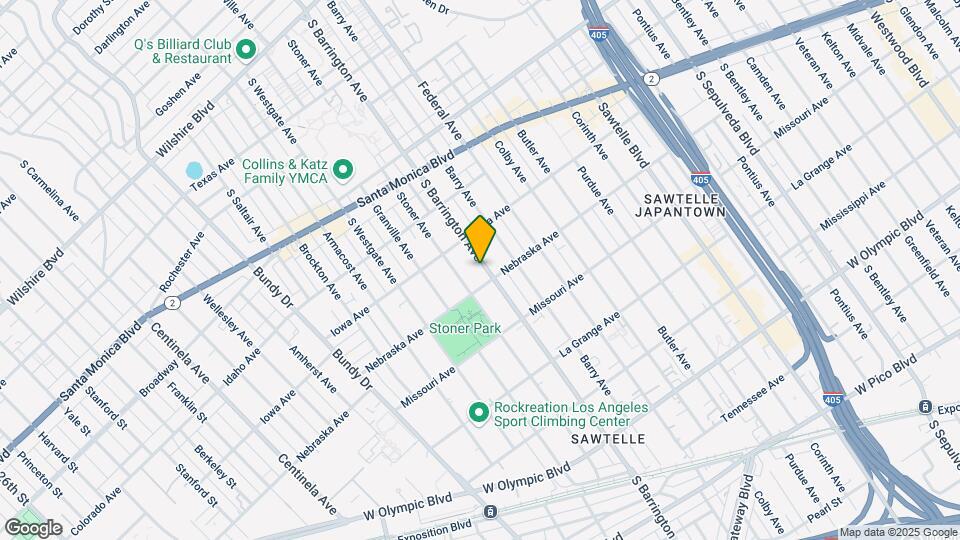 1741 S Barrington Ave Map and Location Details