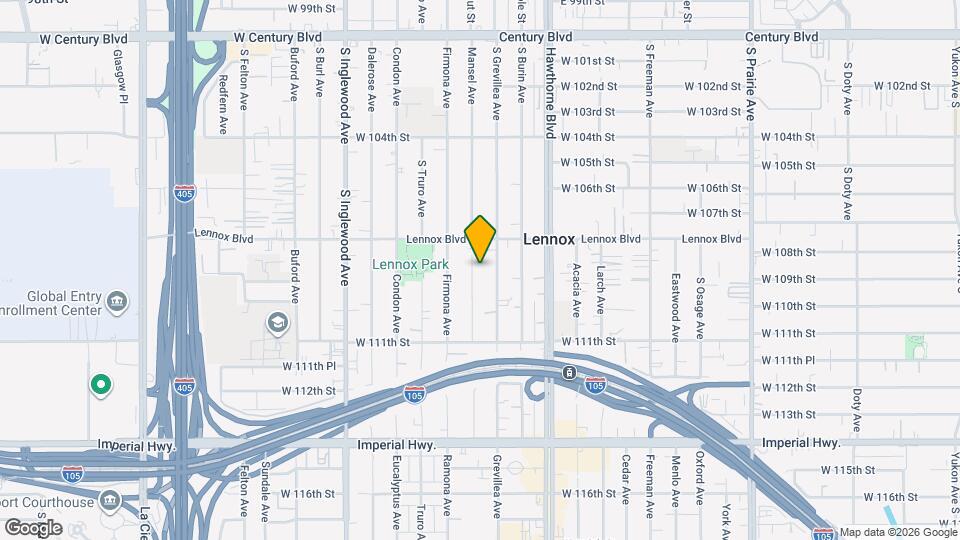 10832 Mansel Ave Map and Location Details
