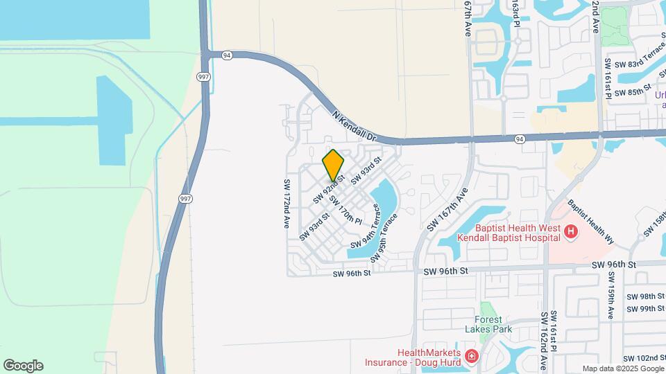 9204 SW 170th Ct Map and Location Details