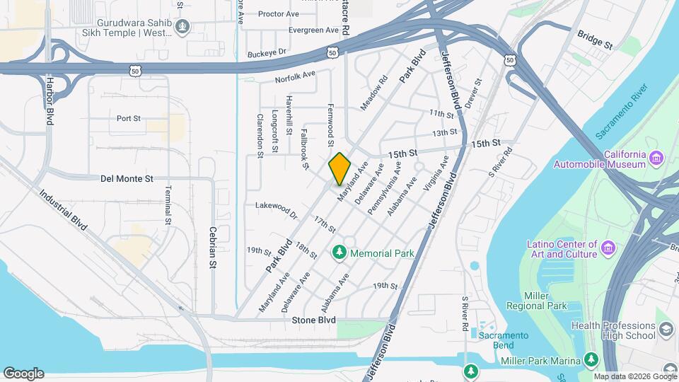 1544 Maryland Ave Mapa y Detalles de la Ubicación
