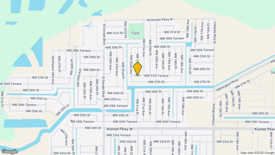 2112 NW 27th Terrace Map and Location Details