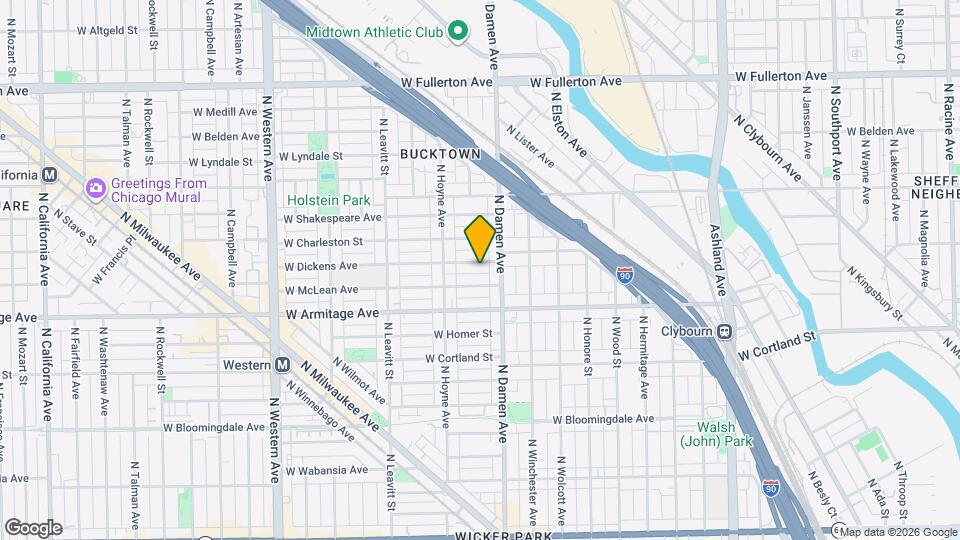 2021 W Dickens Ave Map and Location Details