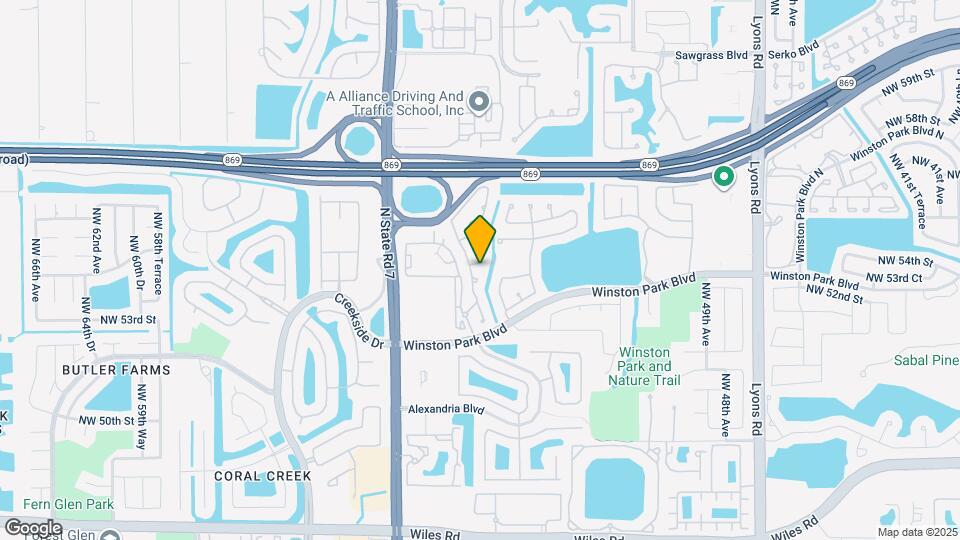 5442 NW 54th Dr Map and Location Details