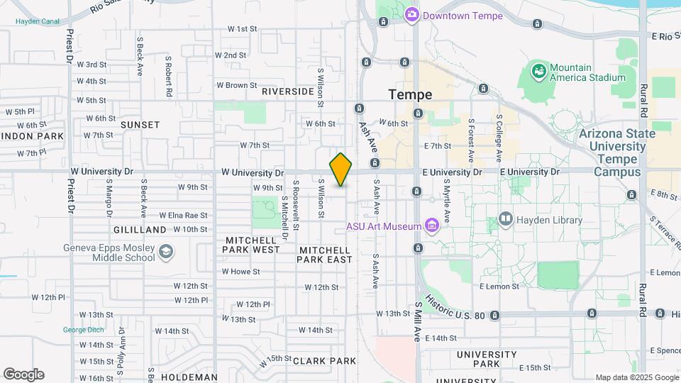 832 S Farmer Ave Map and Location Details