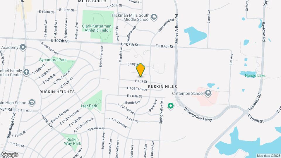 8608 E 109 St Map and Location Details