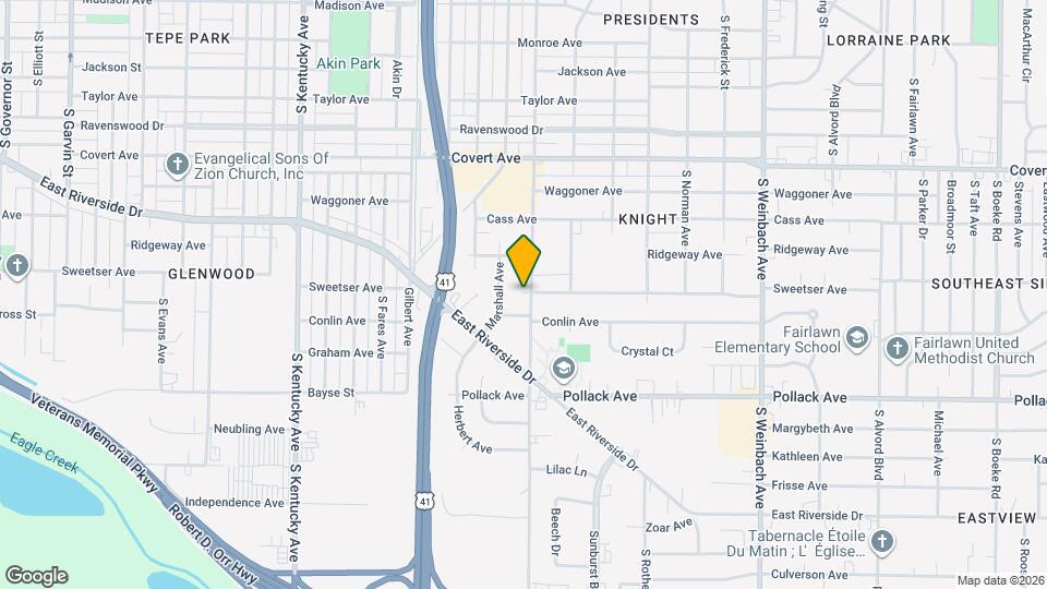 1833 Lodge Ave Map and Location Details