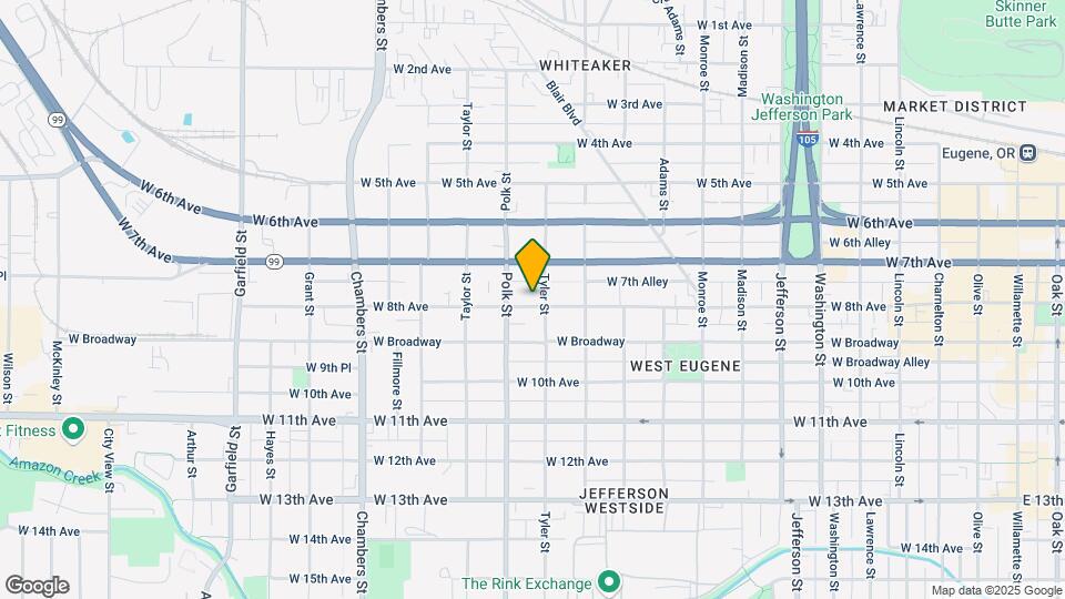 1233 W 8th Ave Map and Location Details