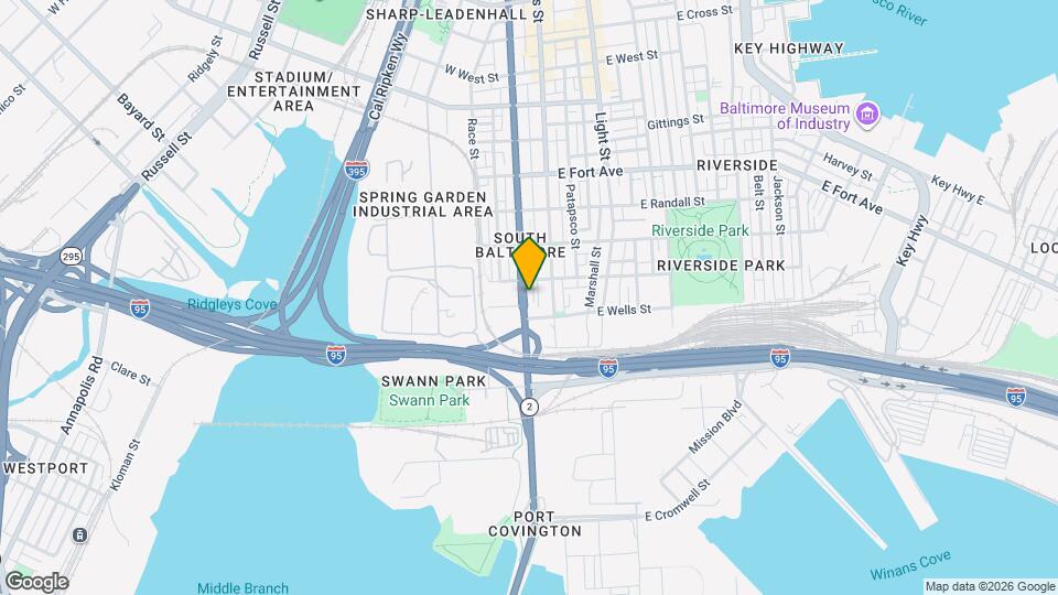 1825 S Hanover St Map and Location Details