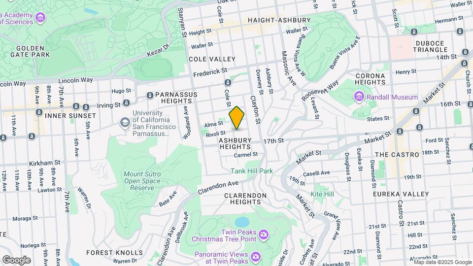 1308 Cole St Map and Location Details