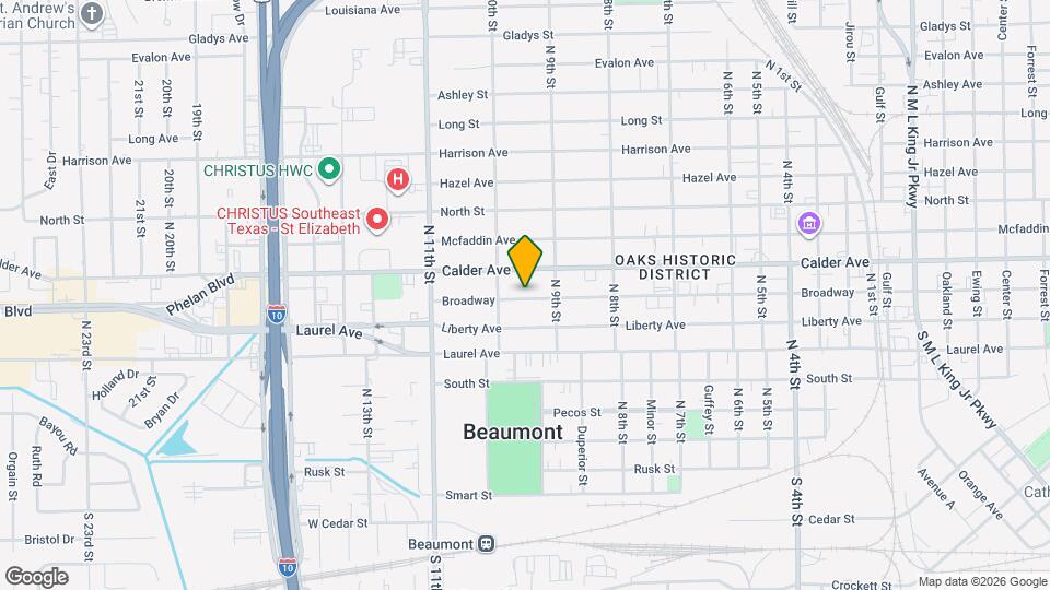 2558 Broadway Map and Location Details