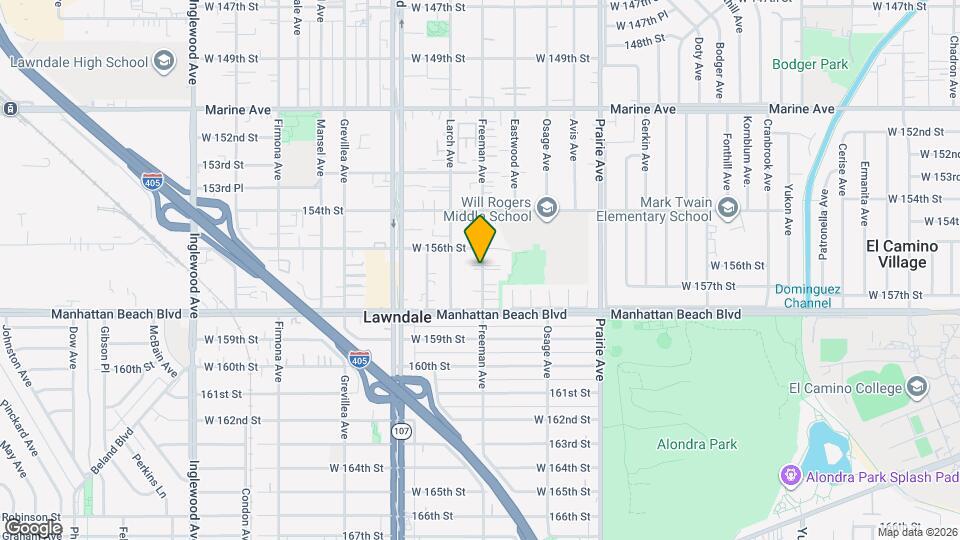 15627-15629 Freeman Ave Mapa y Detalles de la Ubicación