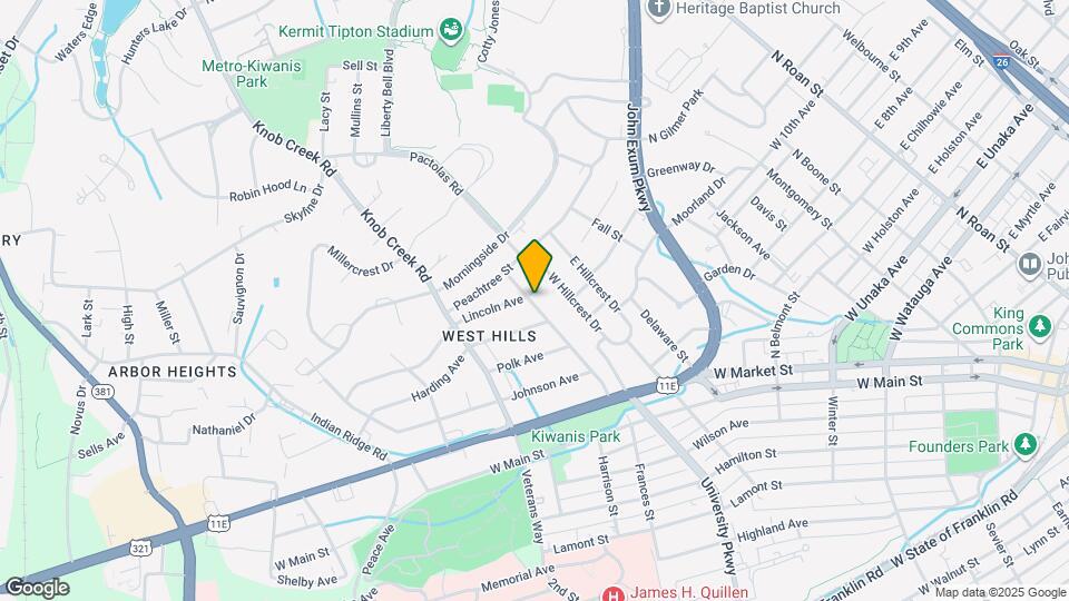 707 Lincoln Ave Map and Location Details