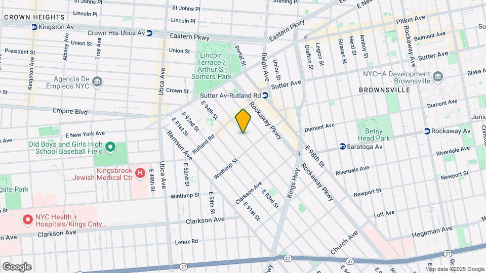 142 E 95th St Map and Location Details