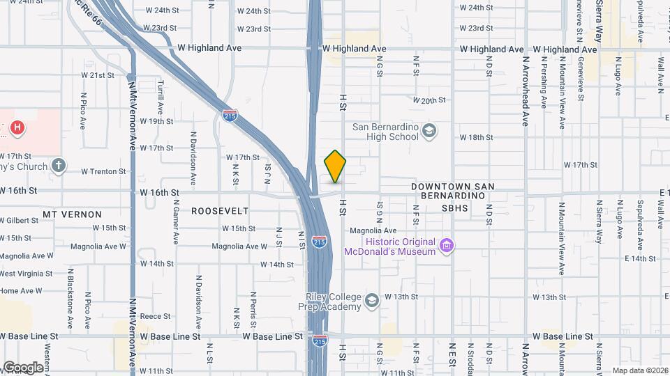 1610 N H St Map and Location Details