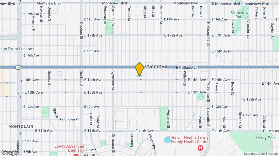 1400 Tamarac St Map and Location Details