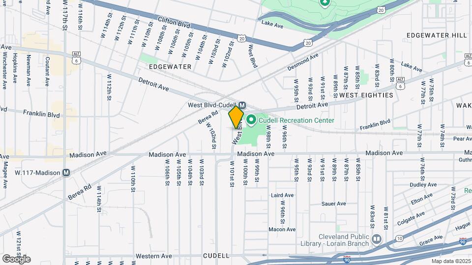 1447 W 101st St Map and Location Details