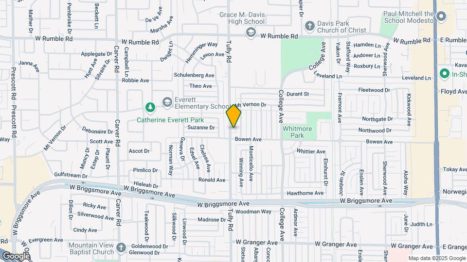 2208 Tully Rd Map and Location Details